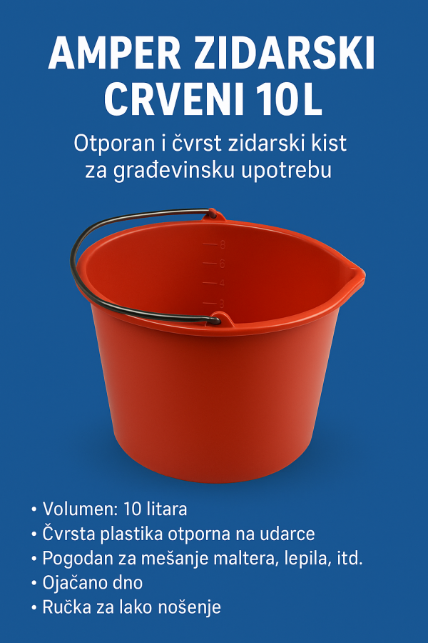 Amper zidarski 10L